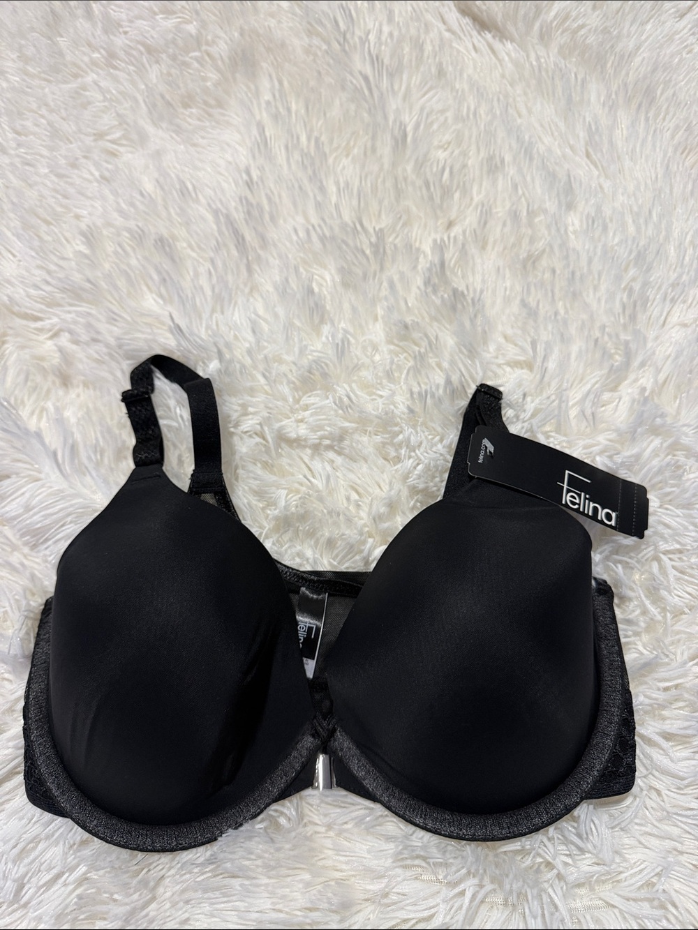 Felina Black Smooth Molded Cup Bra